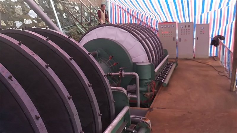 湖南攸县铁精粉脱水现场